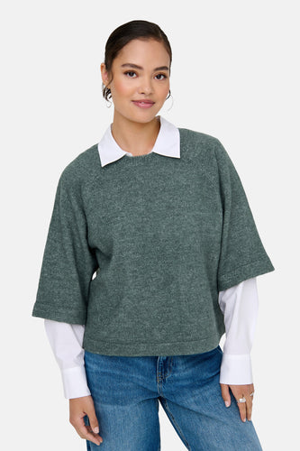 Pull met ronde hals - groen - ONLY®