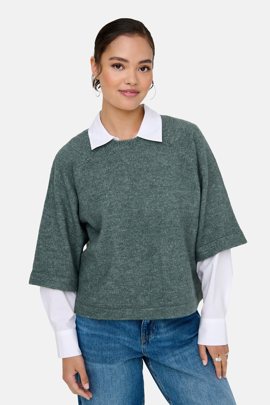 Pull met ronde hals - groen - ONLY®