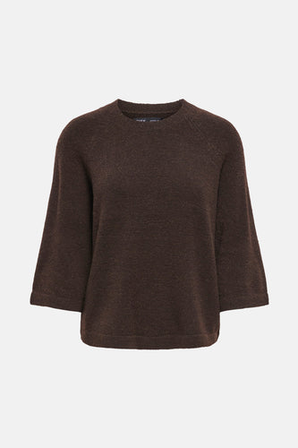 Pull met ronde hals - bruin - ONLY®