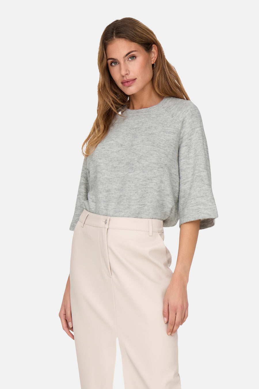 Pull met ronde hals - grijs - ONLY®
