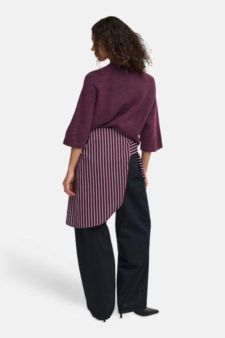 Pull O-hals - Mauve Wine
