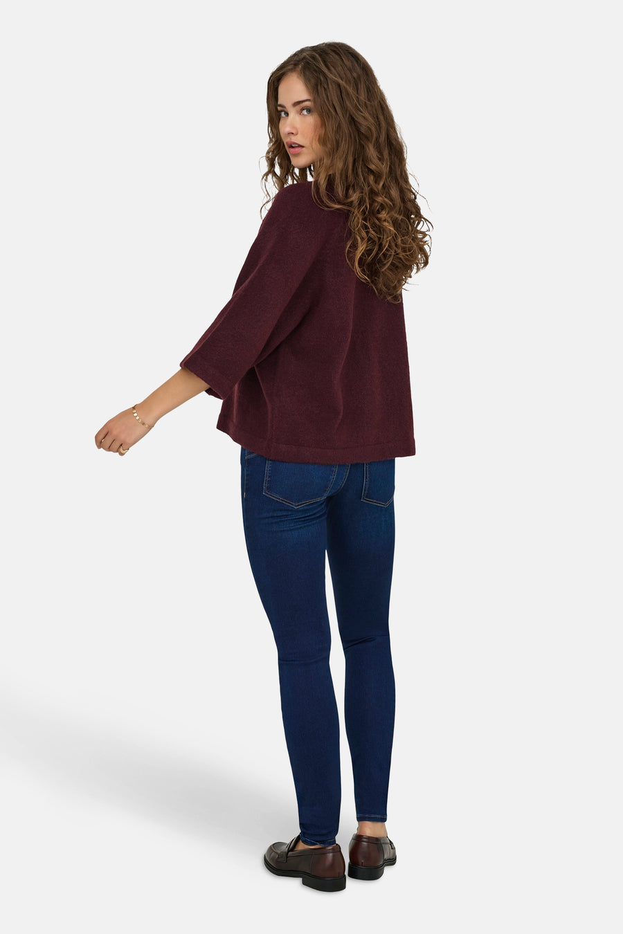 Pull met ronde hals - Bordeaux - ONLY®