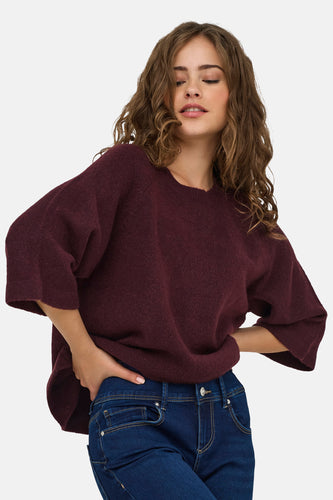 Pull met ronde hals - Bordeaux - ONLY®