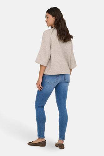 Pull met ronde hals - beige - ONLY®