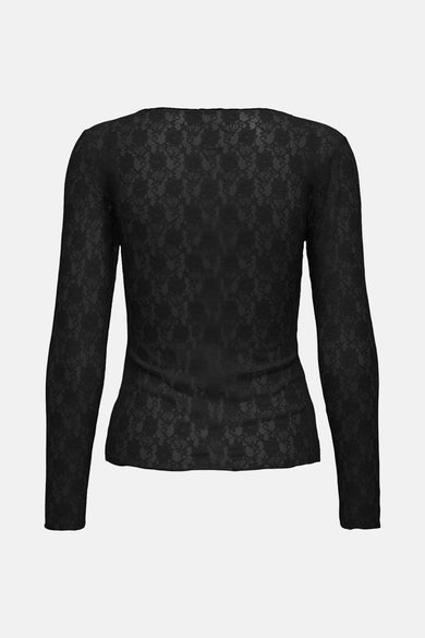 T-shirt met lange mouwen - Zwart