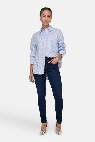 Hemd met lange mouwen - blauw