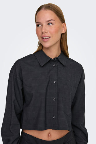 ONLNIARA L/S CHECK SHORT SHIRT TLR