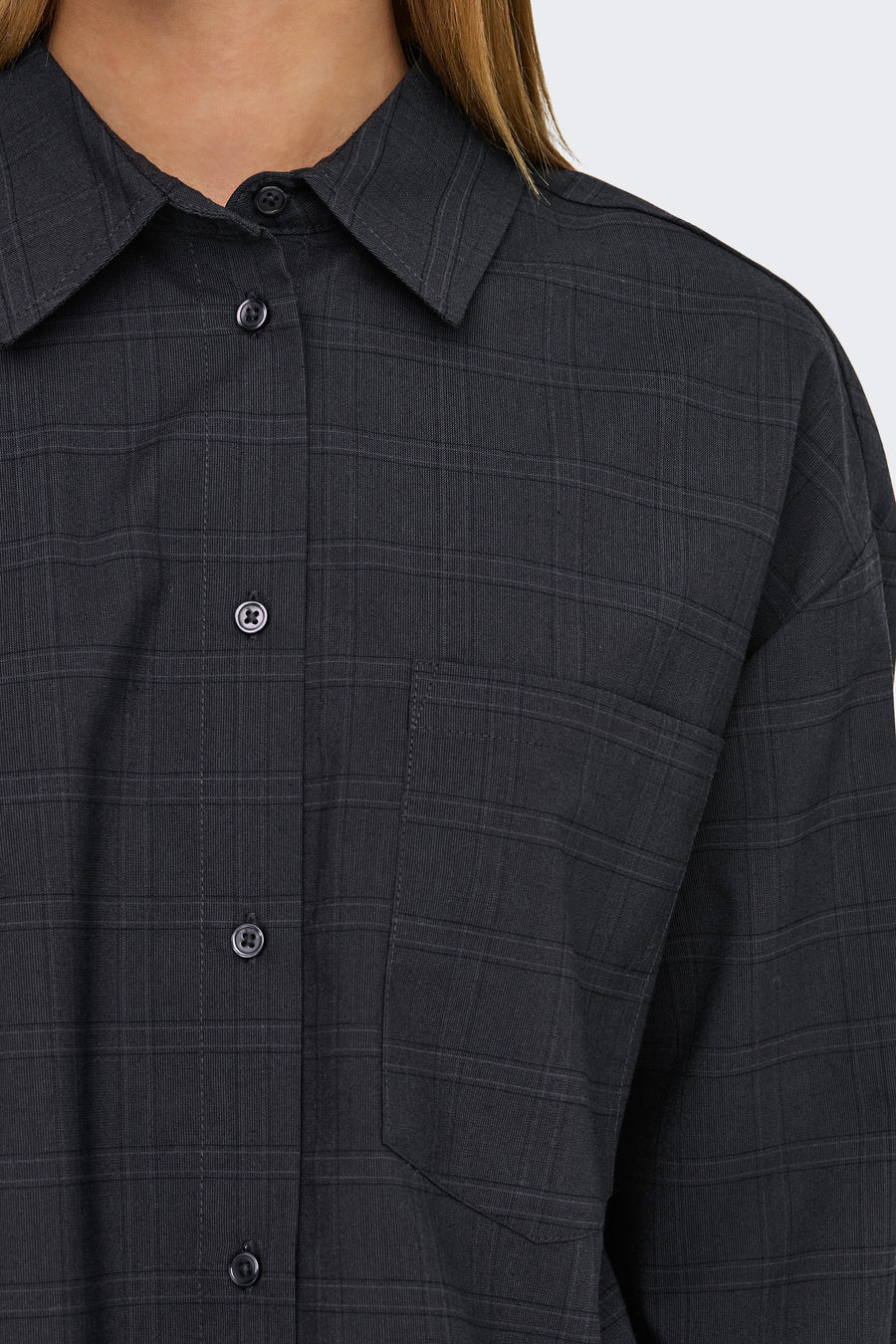 ONLNIARA L/S CHECK SHORT SHIRT TLR