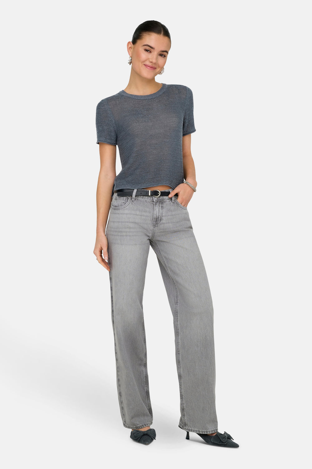 Jeans wide Light grey denim - ONLY®