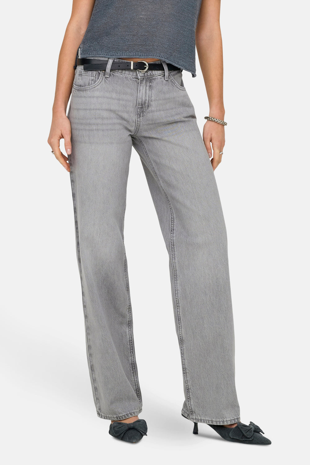 Jeans wide Light grey denim - ONLY®