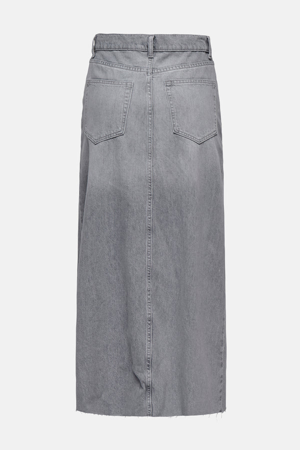 Rok (lang) Light grey denim - ONLY®