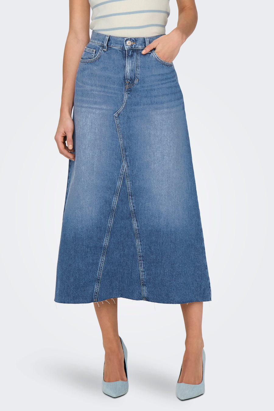 Lange rok - mid blue denim - ONLY®