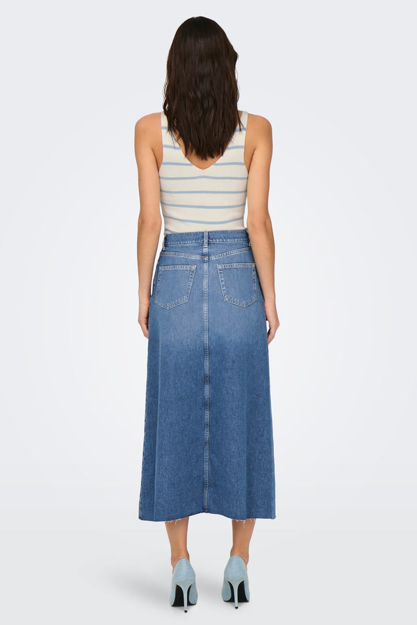 Jupe longue Mid blue denim - ONLY®