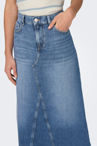 Lange rok - mid blue denim - ONLY®