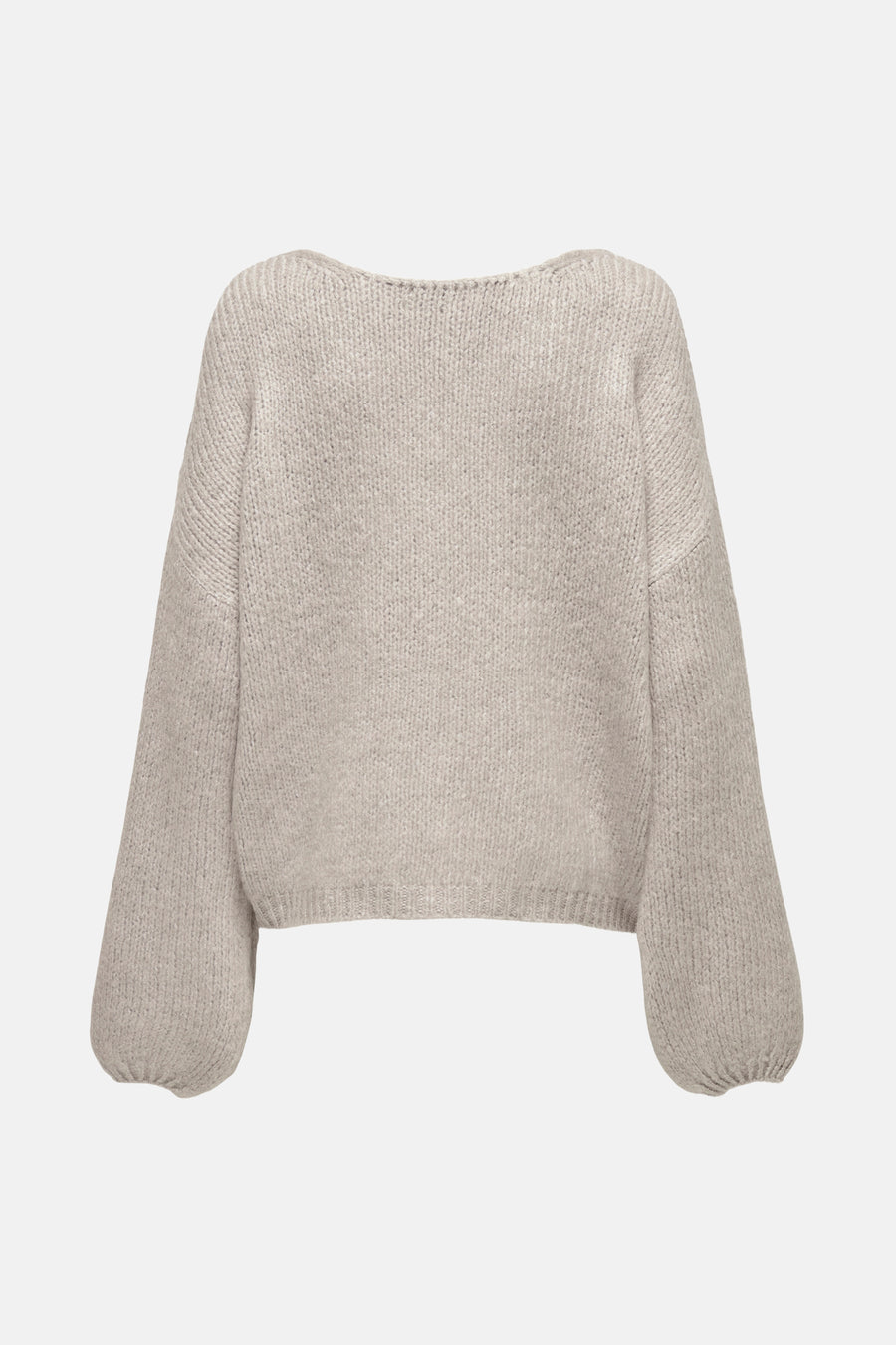 Pull met V-hals - ecru - JDY