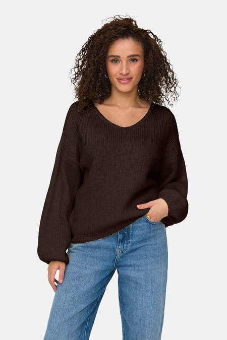 Pull V-hals - Chocolate Torte
