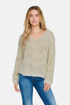 Trui met V-hals Geel - ONLY®
