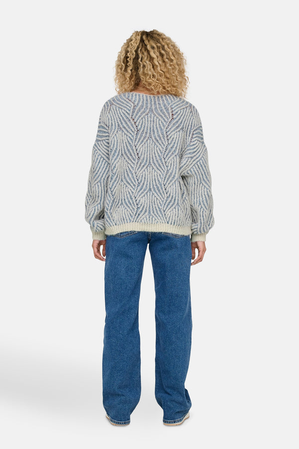 Trui met V-hals Blauw - ONLY®