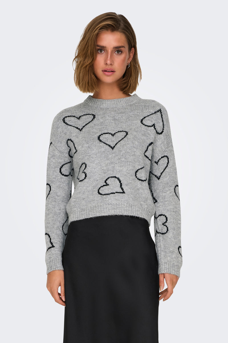 Pull col O Gris - ONLY®