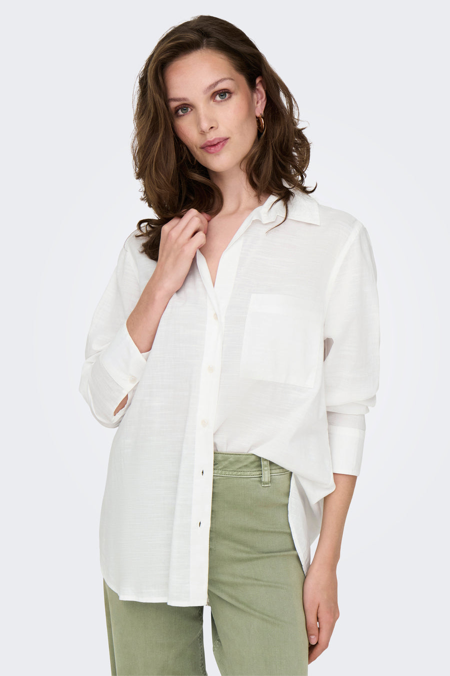 Chemise à manches longues - Blanc - ONLY® - 4