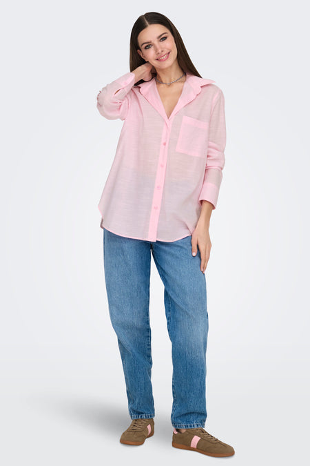 Hemd met lange mouwen - roze