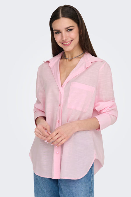 Hemd met lange mouwen - roze