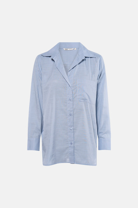 Hemd met lange mouwen - blauw