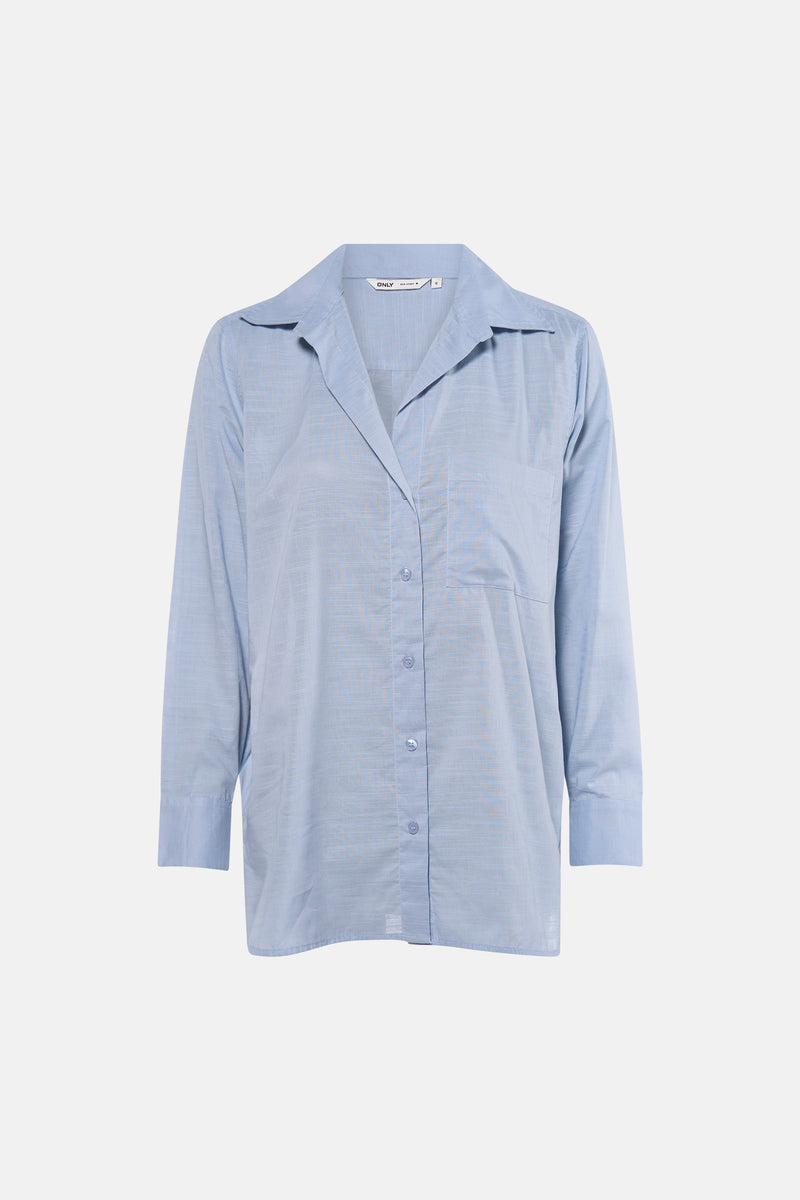Hemd met lange mouwen - blauw