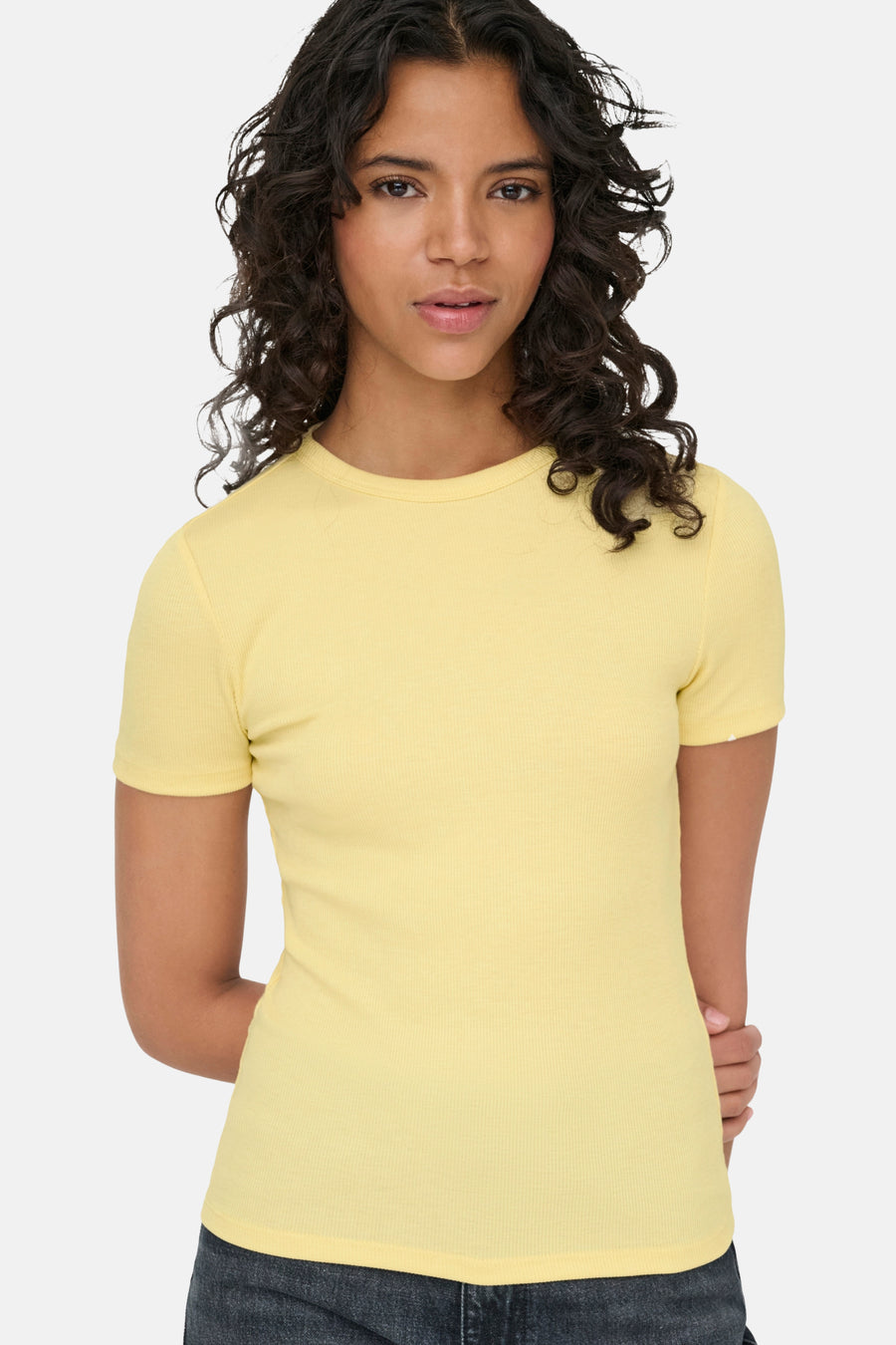 Top uni manche courte jaune - ONLY® - ONLY® - 5