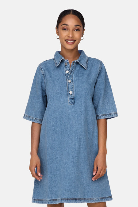 Kleedjes (korte mouwen) Blauw - ONLY®