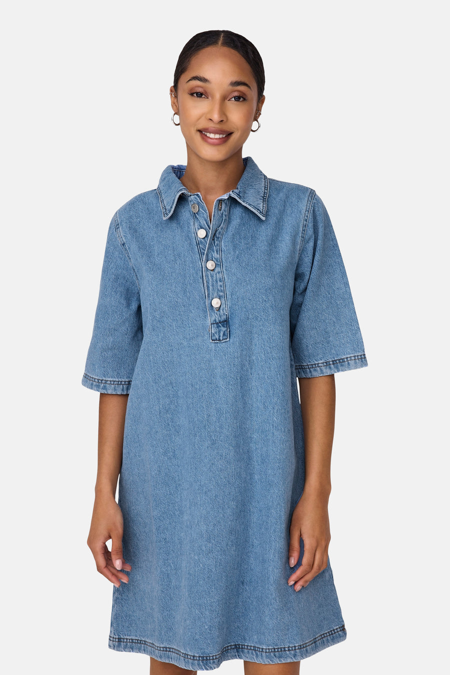 Kleedje met korte mouwen - blauw - ONLY®