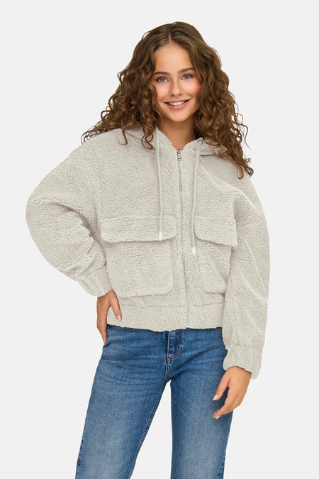 ONLTANJA TEDDY HOOD JACKET OTW CS
