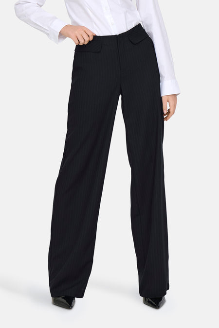 ONLALISA MW WIDE PINSTRIPE PANT TLR