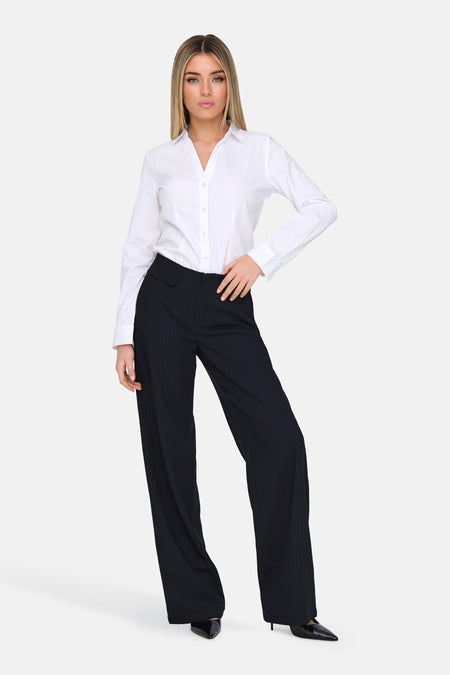 ONLALISA MW WIDE PINSTRIPE PANT TLR