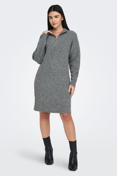 ONLTOKYO L/S ZIP DRESS KNT