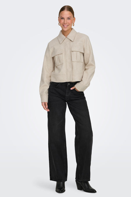 ONLNANCY LIFE SHORT CARGO JACKET CC OTW