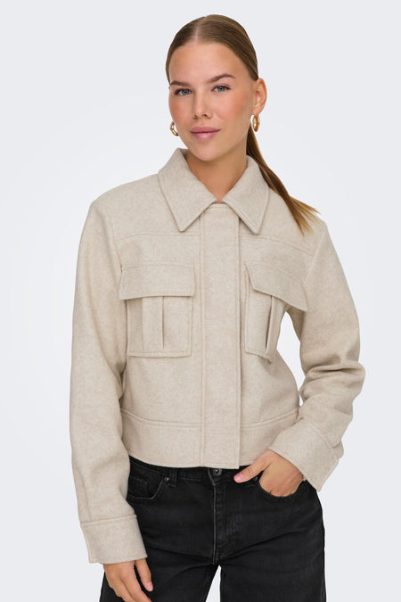 ONLNANCY LIFE SHORT CARGO JACKET CC OTW