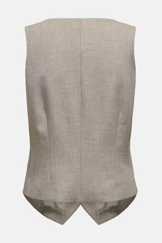 Beige blazer van ONLY, achterkant weergegeven met een subtiele textuur.