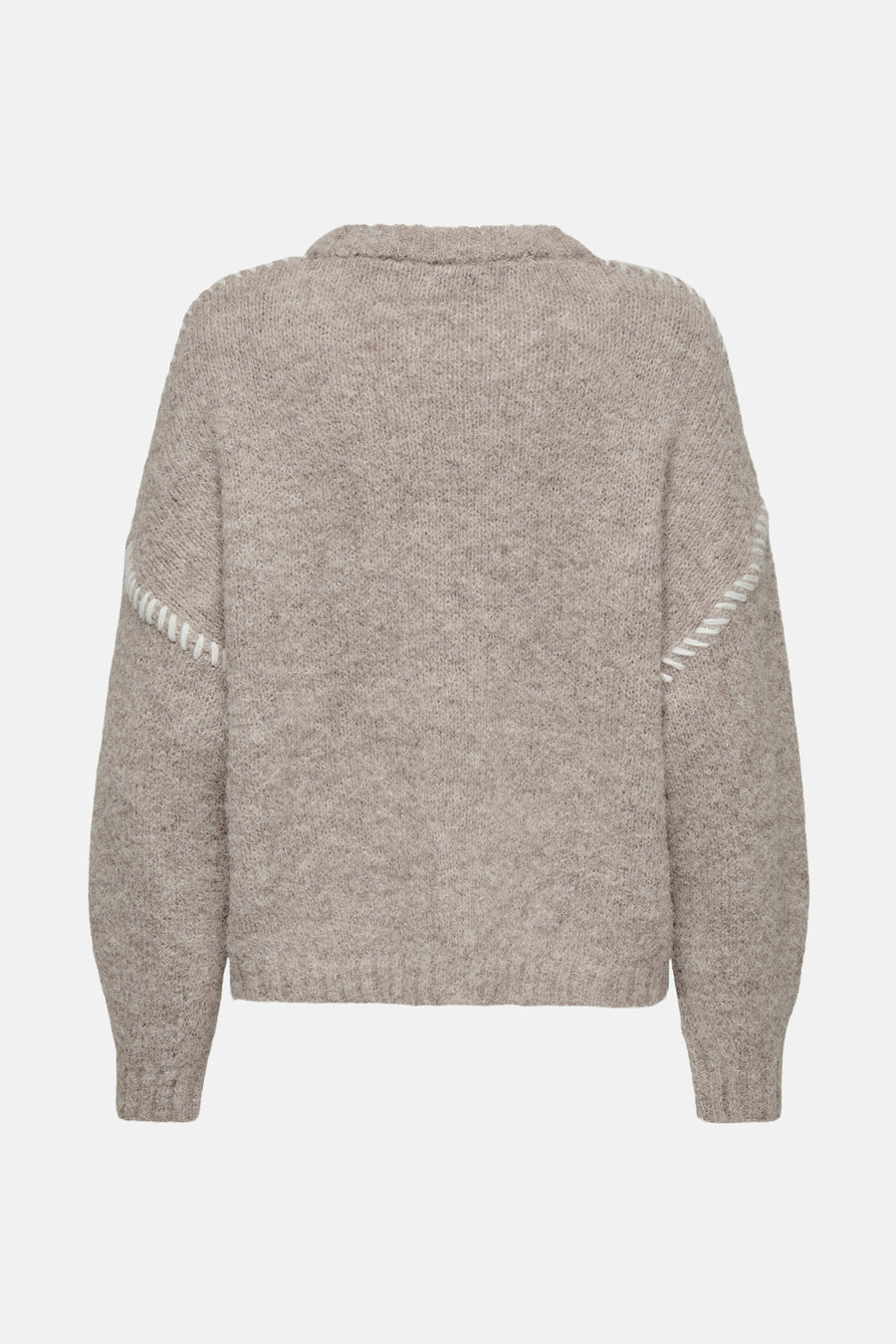 Pull à col rond - beige - JDY