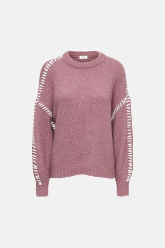 Trui met ronde hals roze - JDY