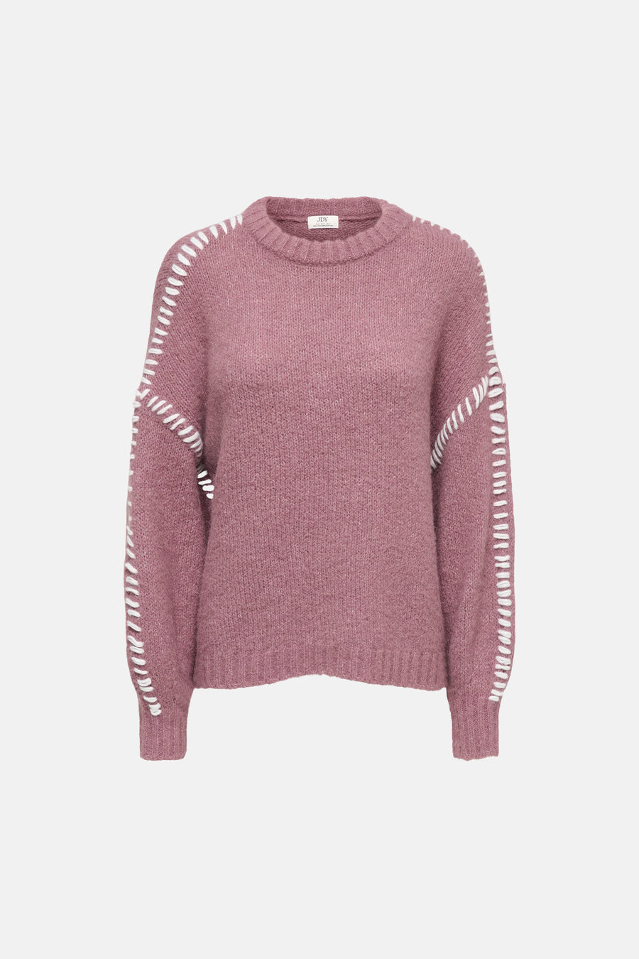 Trui met ronde hals roze - JDY