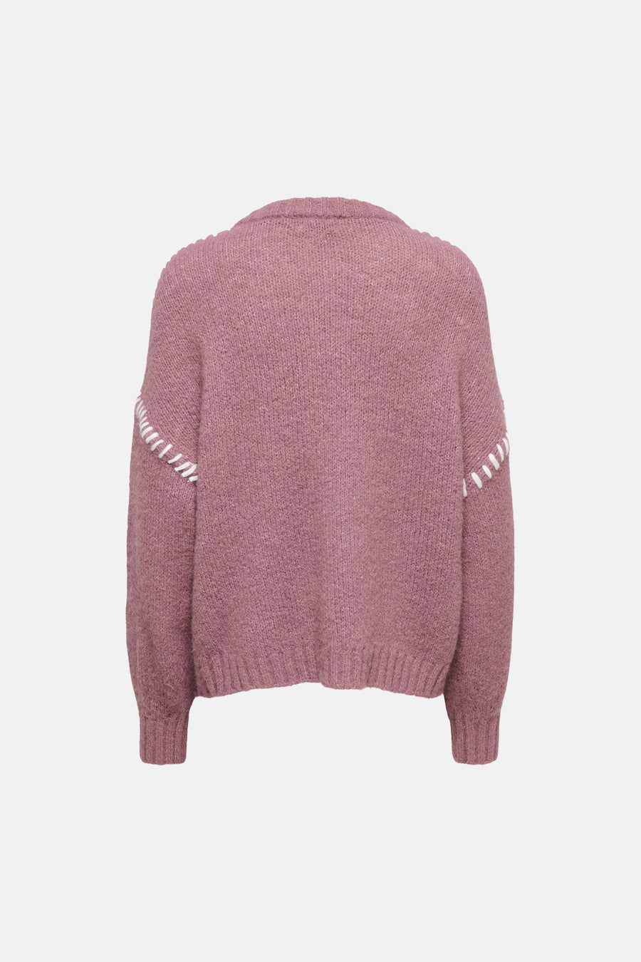 Trui met ronde hals roze - JDY