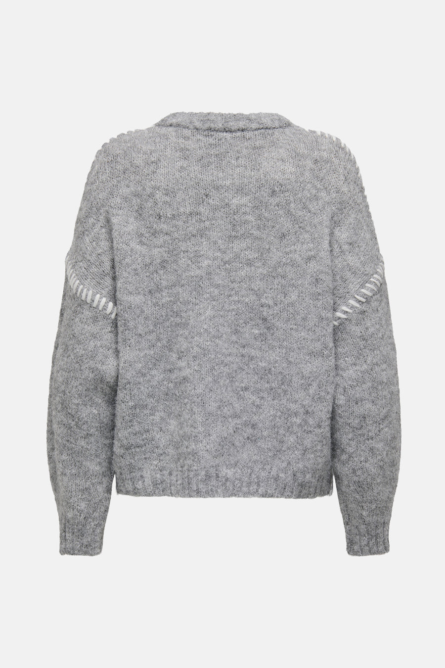 Pull met ronde hals - grijs - JDY