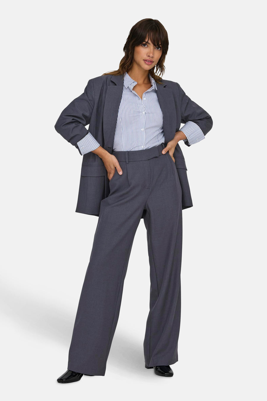 Pantalon de costume - Bleu - ONLY®