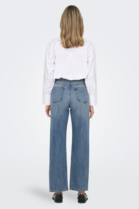 ELLA - mid blue denim