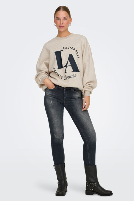 Sweater met ronde hals Beige - ONLY®