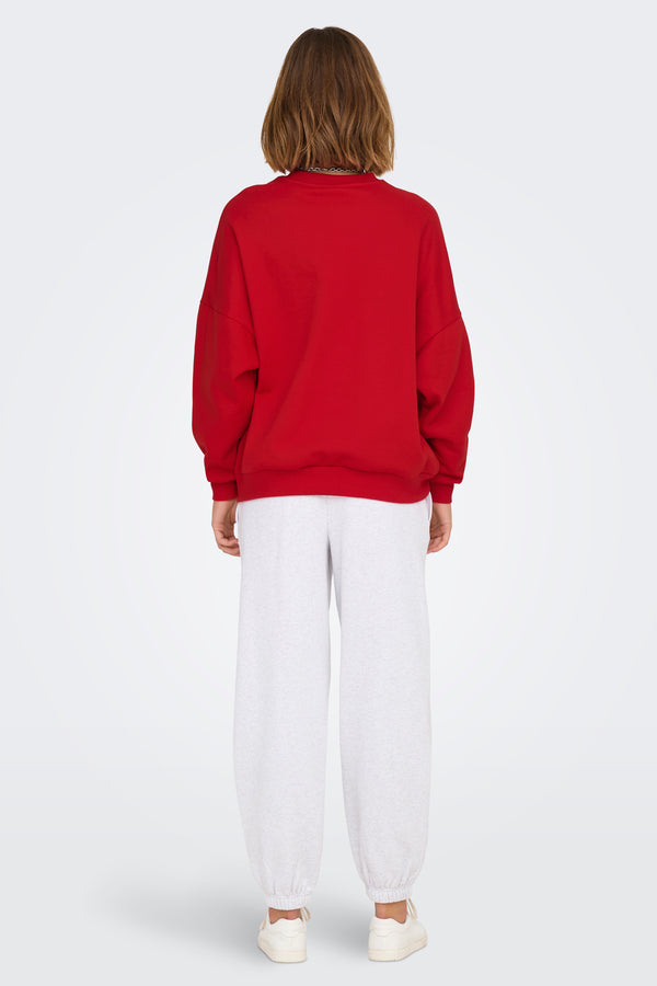 Sweater met ronde hals Rood - ONLY®