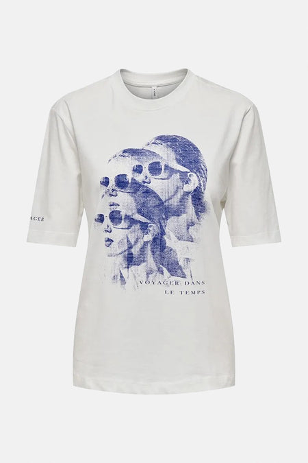 ONLCAROL LIFE S/S ART TOP BOX JRS