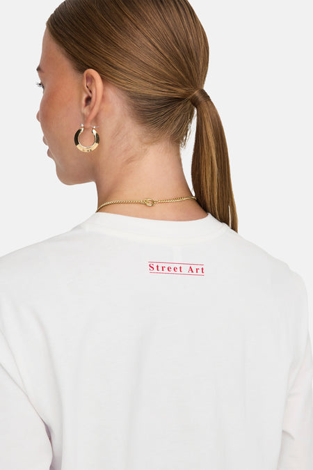 ONLCAROL LIFE S/S ART TOP BOX JRS
