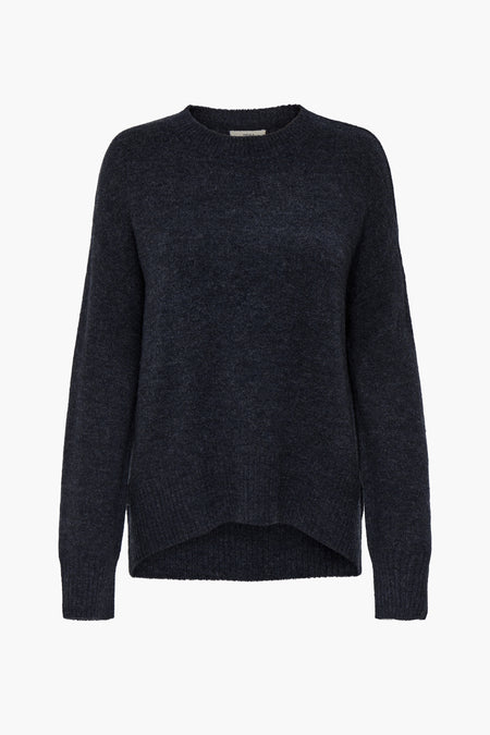 Pull à col rond - bleu